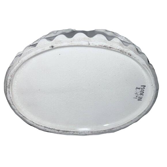 1960s Colonial Southern Belle Powder Jar Trinket Box Gold Trim Japan Vintage - Picture 7 of 7